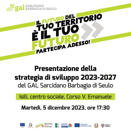 EVENTO DI PRESENTAZIONE DELLA STRATEGIA DI SVILUPPO LOCALE PER LA DEFINIZIONE DEL PIANO D'AZIONE DEL GAL PER IL PERIODO DI PROGRAMMAZIONE 2023/2027